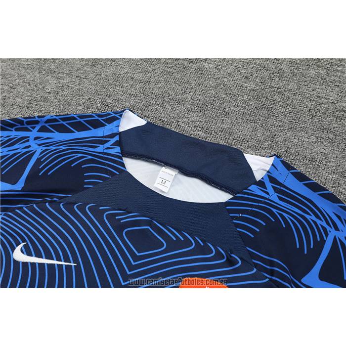 Chandal del Paises Bajos Manga Corta 2022-2023 Azul - Pantalon Corto